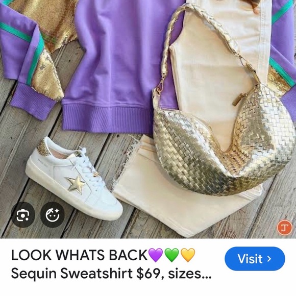 Purple and Gold Sweatshirt - Picture 6 of 6